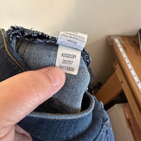 Spanx Distressed Ankle Skinny Jeans, Medium Wash Raw Hem Size Small - Picture 6 of 7